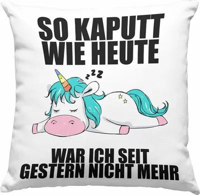 Produktbild von Trendation - Lustige Deko-Kissen mit Füllung 40x40n mit Sprüchen Arbeitskollege Geschenk Kollege Mitarbeiter Geschenkidee (Blau)