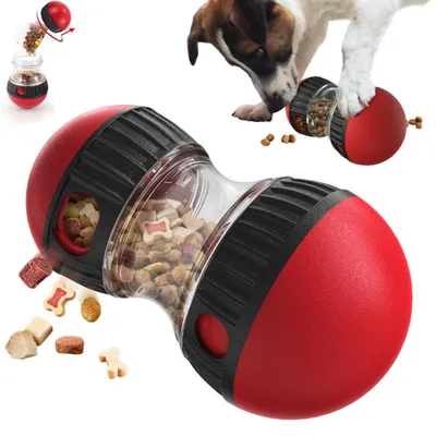 Produktbild von Hunde Snackball - Leckerliball - Futterball - Interaktives Hundespielzeug - Leckerli-Spender - Futterspielzeug für Hunde - 18,3 x 10,3 cm