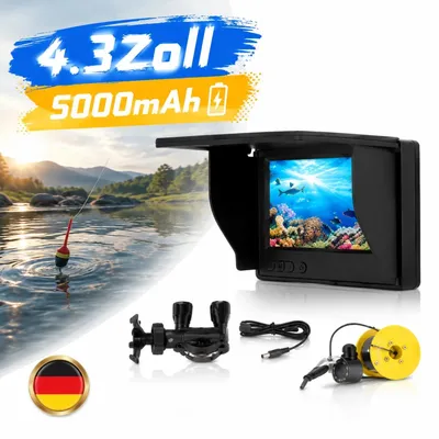 Produktbild von Unterwasserkamera IP67 Wasserdichte 20m Kabel 190° Weitwinkel Nachtsicht See