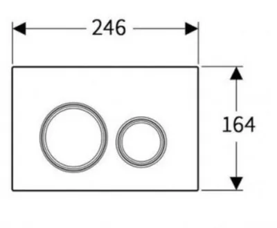 Produktbild von Geberit Sigma50 Betätigungsplatte für 2-Mengen-Spülung, Metallfarbe rotgold, rund, 115.650.SJ.1