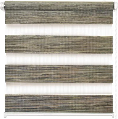 Produktbild von Doppelrollo Natural, Grau-Braun, 50x150cm - Duo-Rollo