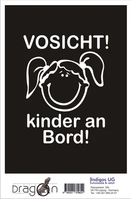 Produktbild von Aufkleber / Autoaufkleber - JDM / Die cut / Auto / OEM - Vorsicht! Kinder an Board - 140x110 mm gelb - Heckscheibe / Heckscheibenaufkleber