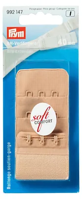 Produktbild von Prym BH-Verlängerer 3 x 3 Haken 40 mm - Farbauswahl Farbe hautfarben