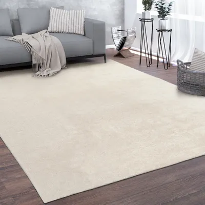 Produktbild von Waschbarer Teppich Wohnzimmer Kurzflor Einfarbiger Moderner Stil Weich