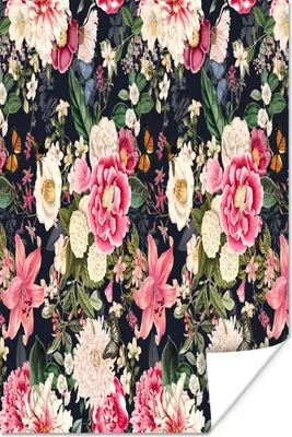 Produktbild von MuchoWow® Poster Blumen - Anemone - Lilie - Collage 60x90 cm - Wanddekoration
