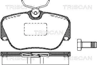 Produktbild von 1 TRISCAN Bremsbeläge Bremsklötze VORNE 8110 23936