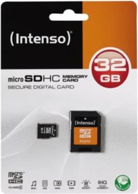 Immagine prodotto di Scheda di memoria flash Intenso (adattatore microSDHC/SD incluso)