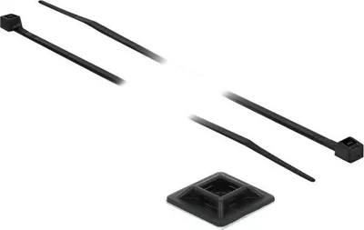 Obrázek produktu pro DELOCK Befestigungssockel 28 x 28 mm mit Kabelbinder