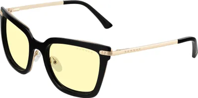 Zdjęcie produktu dla Gunnar Optiks KAI-00101, Kobiety, Kwadrat, Klasyka, Czarny, Polimer nylonu, Bursztyn