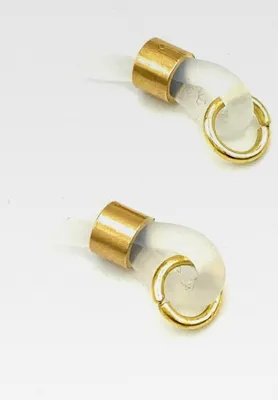 Produktbild von Premium Brillenkettenhalter mit Öse - Brillenösen - Brillenschlaufen - Brillenkettenenden 2 Stück