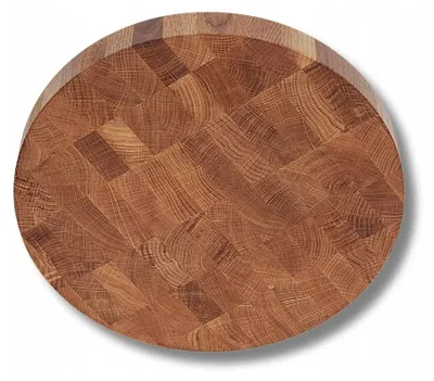 Produktbild von Woodcarver Stirnholz-Schneidebrett rund Ø 35 cm