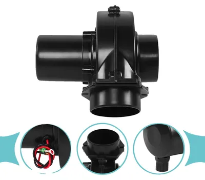 Immagine prodotto di Ventola per turbocompressore, design leggero, funzionamento silenzioso, nera