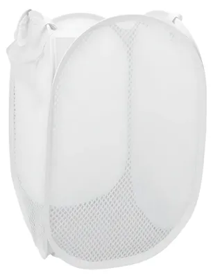 Produktbild von Waschekorb flexibel/klappbar - weiss - Kunststoff - 30 x 30 x 50 cm - 55 Liter