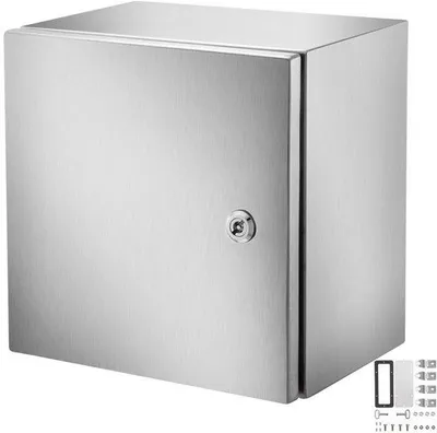 Produktbild von Elektrische Gehäuse - NEMA 4X Schaltkasten/Steckdose - 30x30x20 cm - IP66 Wasser- und Staubdicht - Für Innen und Außen - Mit Montageplatte