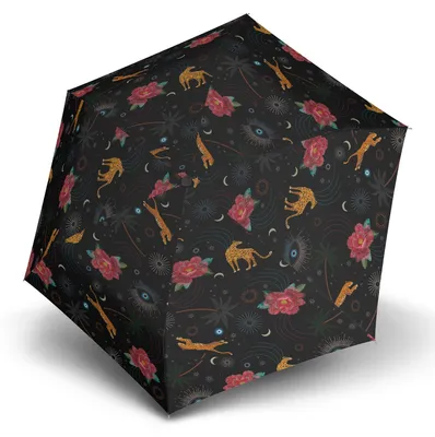 Produktbild von Knirps Taschenregenschirm Regenschirm US.050 Ultra Light Slim Manual Guardina Black schwarz