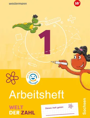 Produktbild von Welt der Zahl 1. Arbeitsheft mit interaktiven Übungen. Für Sachsen