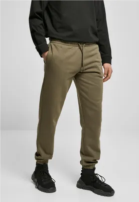 Zdjęcie produktu dla Urban Classics TB4418 | Basic Sweatpants 2.0 Spodnie do biegania męskie - Kolor: Ciemny oliwkowy - Rozmiar: S