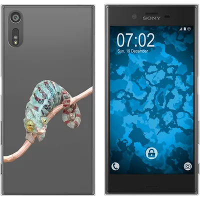 Produktbild von PhoneNatic Case kompatibel mit Sony Xperia XZs Silikon-Hülle Vektor Tiere Camelion M7