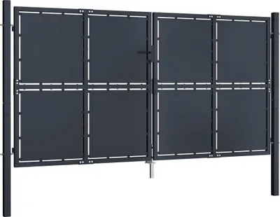 Obrázek produktu pro vidaXL Ocelová zahradní brána 300 x 150 cm antracitová