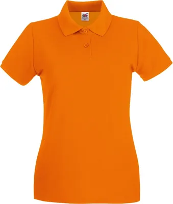 Produktbild von Fruit of the Loom - "Premium" Poloshirt für Damen kurzärmlig BC1377 (XL) (Orange)