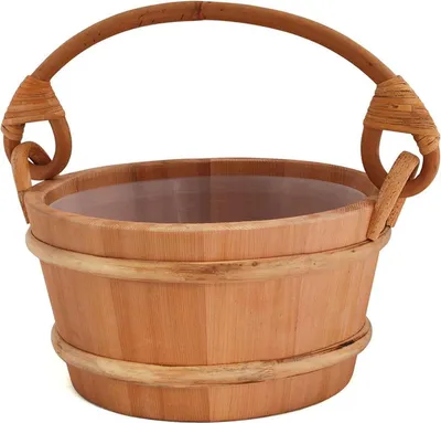 Produktbild von Sawo Sauna Eimer aus Zedernholz, 4 Liter, mit Kunststoffeinsatz, Modell 341-D