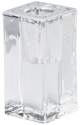 Produktbild von Kerzenhalter eckig - H 80 mm - Ø 40 mm - Klar