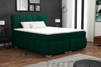 Produktbild von Boxspringbett Schlafzimmerbett VINCENZA 160x200cm in Stoff Monolith