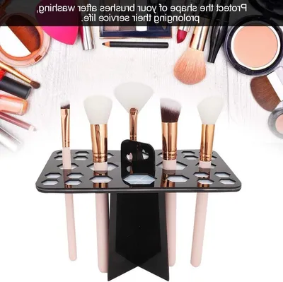 Make-up Pinsel Trockengestell mit 26 Öffnungen für effizientes Lufttrocknen von Kosmetikpinseln