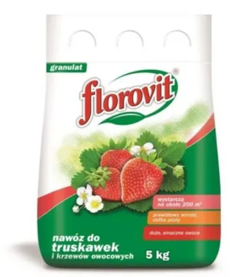 Produktbild von Florovit Dünger für Erdbeeren und Obststräucher, 5-kg-Sack