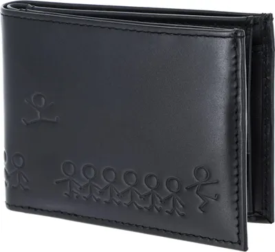Produktbild von oxmox Leder Geldbörse Leather RFID Protect Pocketbörse Jumping Jack 2.0 Embossed Black schwarz