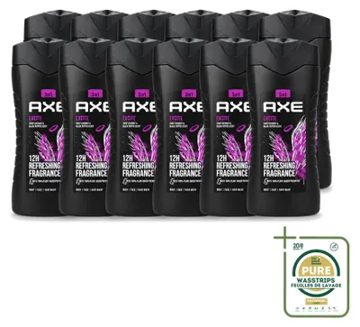 Productafbeelding van 12 x Axe Douchegel Excite - 250 ml - Voorraadverpakking - 12 stuks
