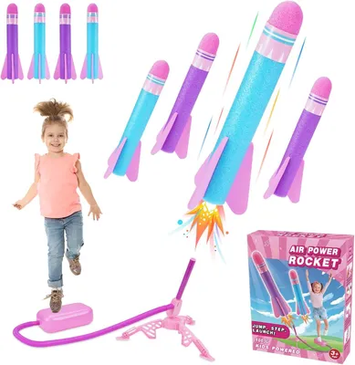 Produktbild von für Kinder, Schaumraketenwerfer, 30 m Höhe, für Außenspiele, 3-12 Jahre