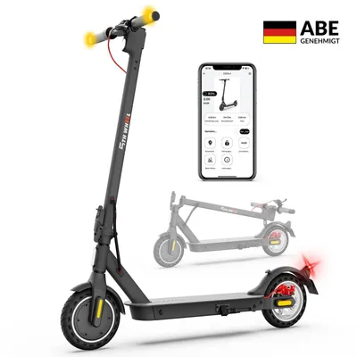 Produktbild von E Scooter Mit Straßenzulassung (ABE), 8.5 Zoll Eletroroller, 30KM Reichweite, 20km/h, Elektroscooter, Blinker, APP, Klappbar, E Roller Für Erwachsene