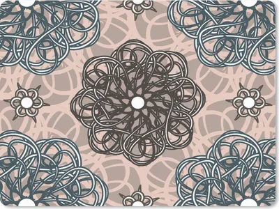 Produktbild von MuchoWow® Mauspad Mousepad Muster - Abstrakt - Blumen 40x30 cm - Mousepads - Maus Mat - Pad - Mausunterlage - Anti Rutsch