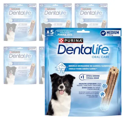 Produktbild von Purina Dentalife Zahnpflege-Leckerlis, 30 Stück, für ausgewachsene Hunde mittelgroßer Rassen