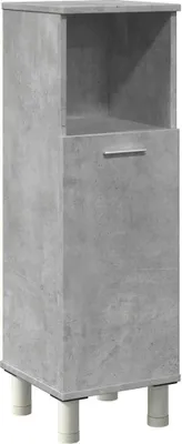 Produktbild von "SALE 2026"Badschrank/Hochschrank stylische - Badezimmerschrank, Badregal - Betongrau 30x30x95cm Holzwerkstoff - Badezimmerschränke DEMöbel656900
