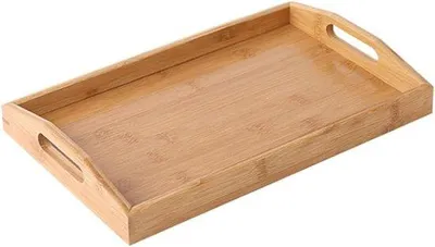 Produktbild von Bamboo-Dienblatt - multifunktional und stilvoll - 1 Stück - 45 x 33 x 5 cm