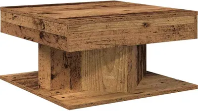 Obrázek produktu pro vidaXL Konferenční stolek vzhled starého dřeva 55x55x30 cm materiál na bázi dřeva