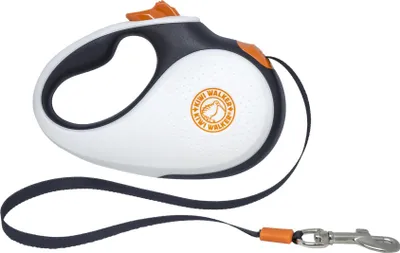 Obrázok produktu pre Samonavíjacie vodítko 12kg/3m čierne/biele/oranžové Kiwi