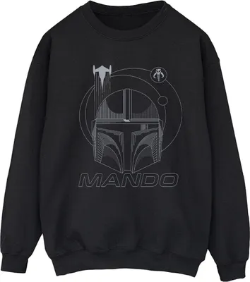 Produktbild von Star Wars - "The Mandalorian" Sweatshirt für Damen BI39690 (S) (Schwarz)