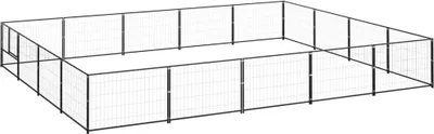 Produktbild von Hundezwinger Schwarz 20 m² Stahl