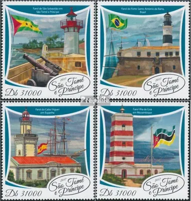 Produktbild von Briefmarken Sao Tome e Principe 2017 Mi 7453-7456 (kompl. Ausgabe) postfrisch Leuchttürme
