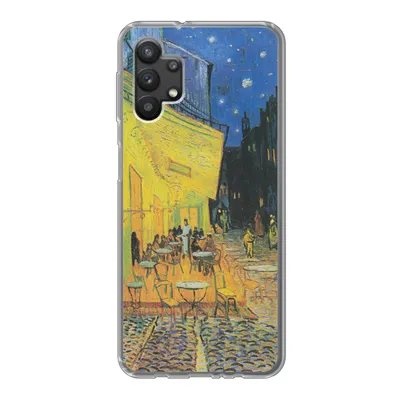 Produktbild von MuchoWow® Handyhülle Schutzhülle Hülle für Samsung Galaxy A32 5G Caféterrasse bei Nacht - Vincent van Gogh Silikon Softcase Handy Hülle - Softcase