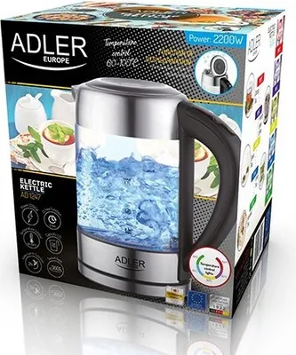 Produktbild von Adler Ad 1247 1.7l 2200w Wasserkocher Silber One Size / EU Plug 220V Silber One Size