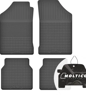 Produktbild von Gummimatten mit Rand Auto Fußmatten Gummi Automatten Passgenau 4-teilig Set - passend für Seat Ibiza I 1985-1992