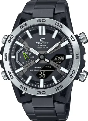Produktbild von Casio ECB-2000DD-1AEF EDIFICE Uhr Herrenuhr Edelstahl Datum Alarm schwarz