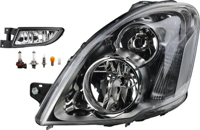 Imagen del producto de Faro delantero compatible con Iveco Daily V, modelo 09/11-02/14, con bombillas H7, H1, luz de posición y luz antiniebla. Números de referencia: 5801375416, 0005801375416, 51775550, 51827372, 5801377881. Johns