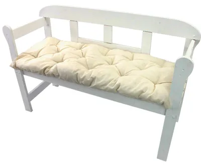 Produktbild von Bankauflage Ibiza - Polsterauflage für Gartenbänke Gemütlich & Langlebig, Farbe:Ecru, Größe:110 x 45 cm