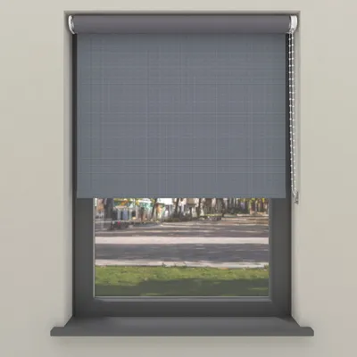 Produktbild von Cocoon Home Rollo ohne Bohren 200x190 - Verdunkelnd - Stahlgrau mit Struktur