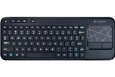 Produktbild von Logitech LGT-K400-US, Mini, Kabellos, RF Wireless, QWERTY, Schwarz